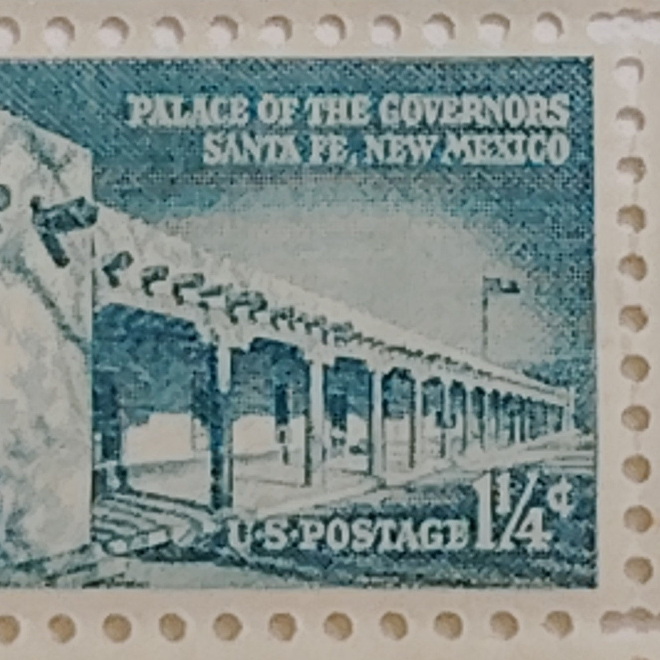 MNH Block of 10 – 1960 USA 1¼¢ Palace of the Governors Scott 1031A