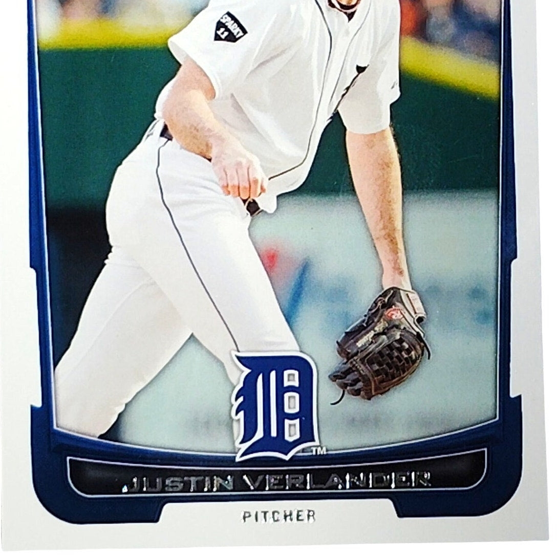 2012 Bowman #77 Justin Verlander Detroit Tigers Pitcher - VG/EX