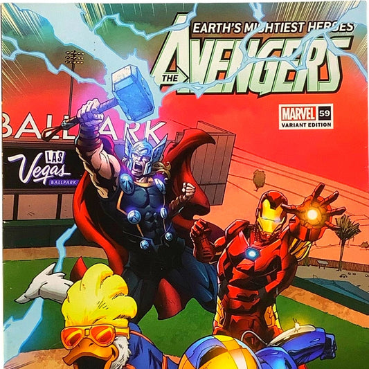 Marvel's Avengers #59 , Limited Variant, Las Vegas Ballpark, Aviator Promo, 9/22