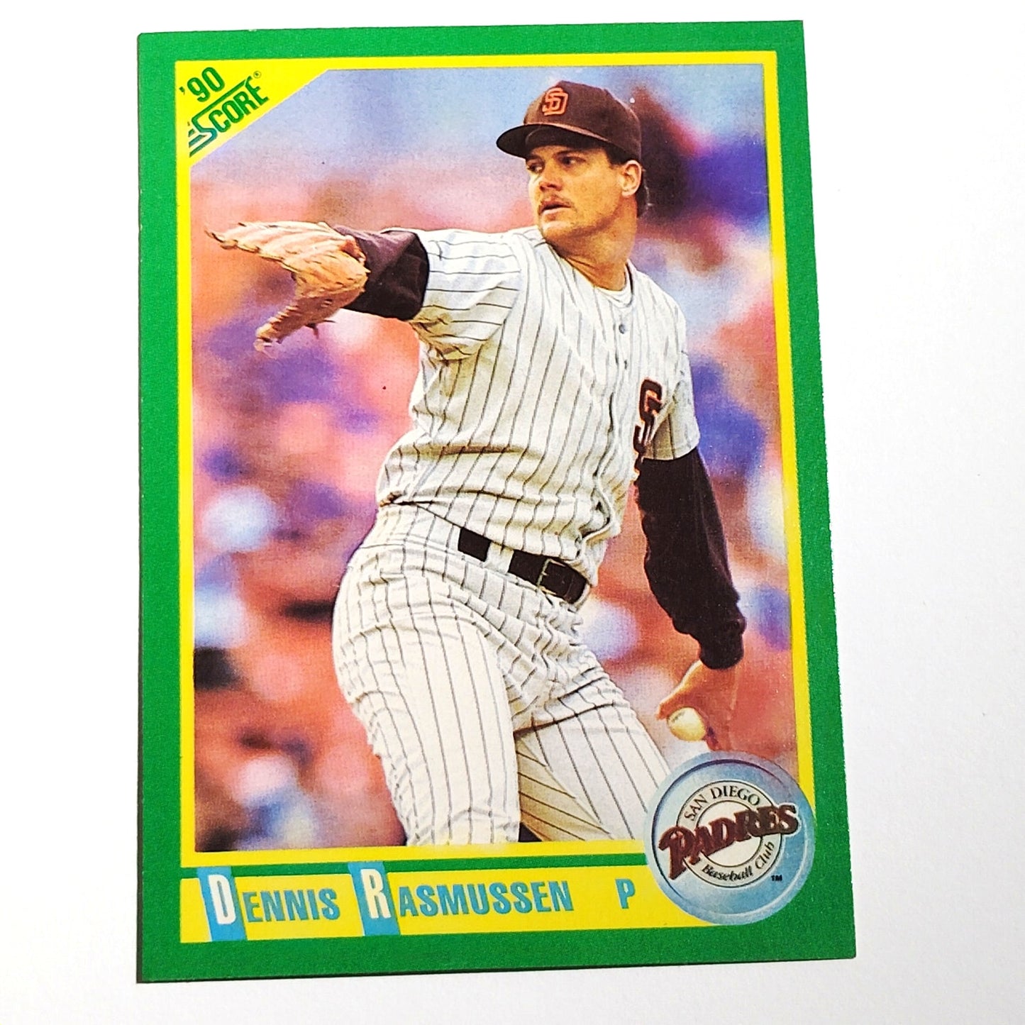 1990 Score Dennis Rasmussen Card No. 129 San Diego Padres P VG/EX