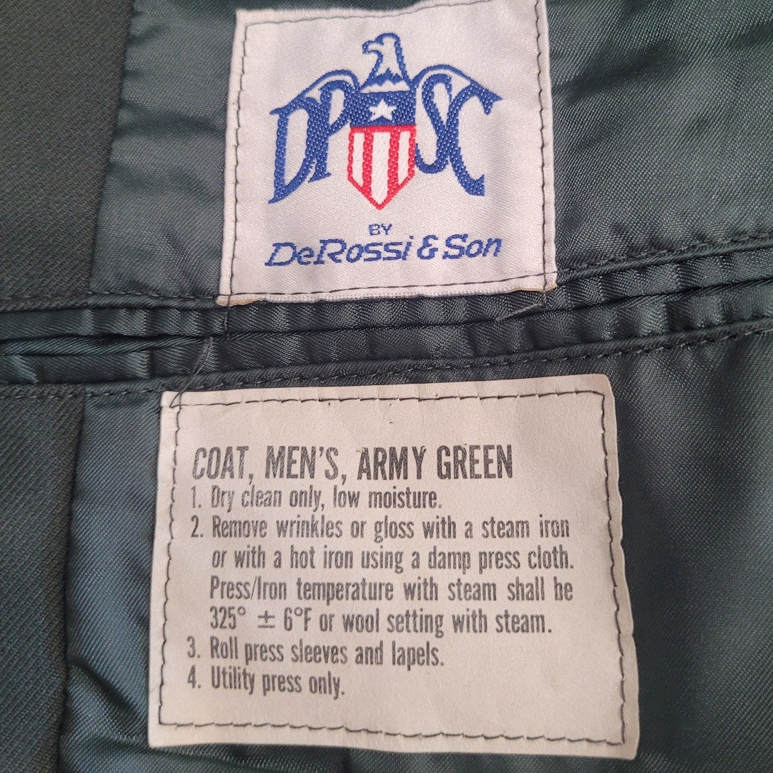 1997 U.S. Army EG-489 Dress Coat – Size 41L, Private 1st Class E3 & Georgia National Guard Insignias
