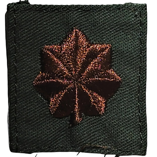 Pre-1989 USN Cap Device Subdued Embroidered Lieutenant Commander ODG Sew-On