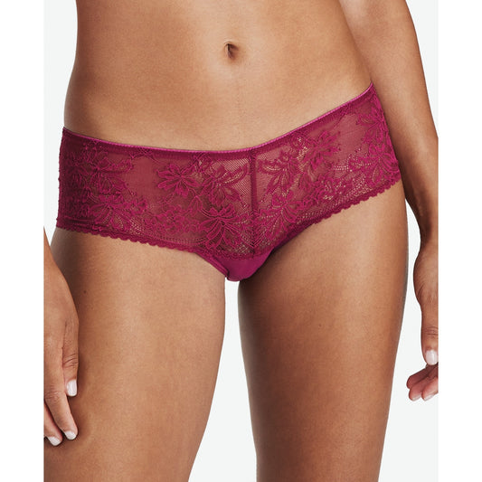 Bali Comfy Glam Lace Desire Hipster Panty – Size 2XL/9 – Burgundy