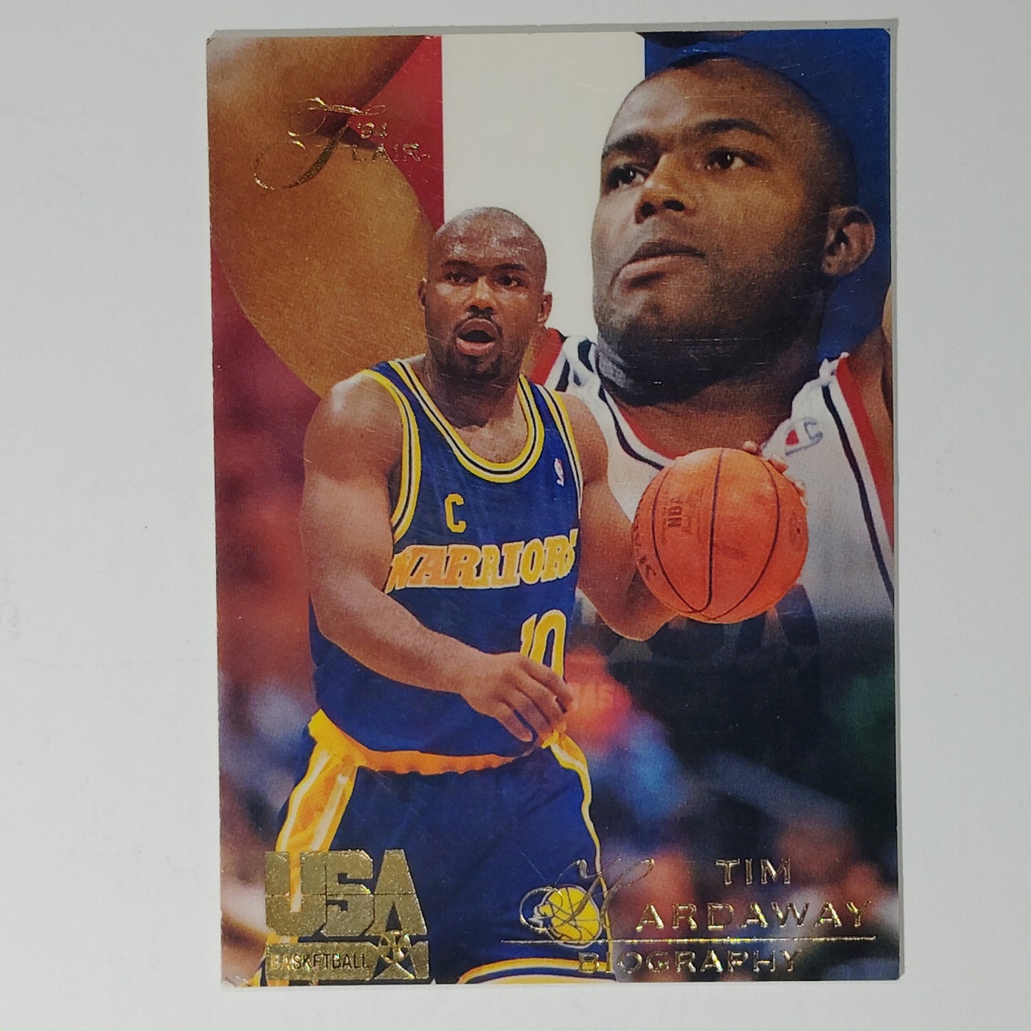 1994 Flair Team USA Tim Hardaway Biography #28 Warriors Guard
