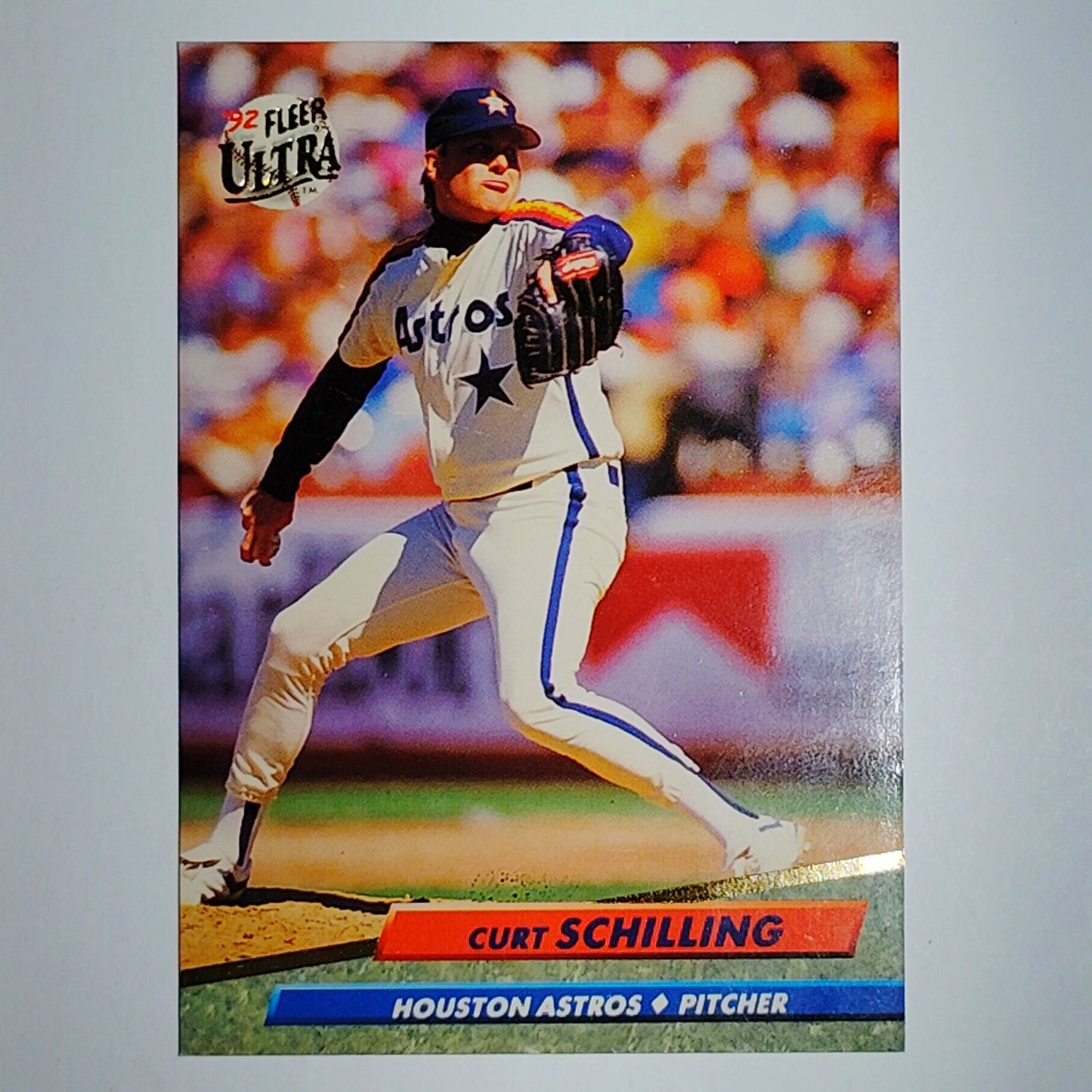 1992 Fleer Ultra Curt Schilling #208 Houston Astros P - Rainbow Jersey VG/EX