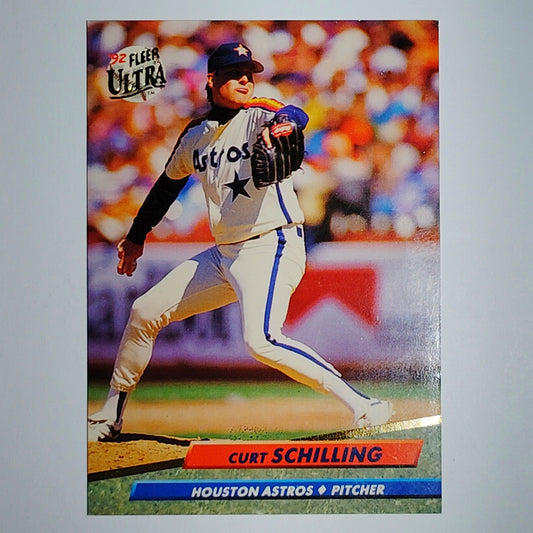 1992 Fleer Ultra Curt Schilling #208 Houston Astros P - Rainbow Jersey VG/EX