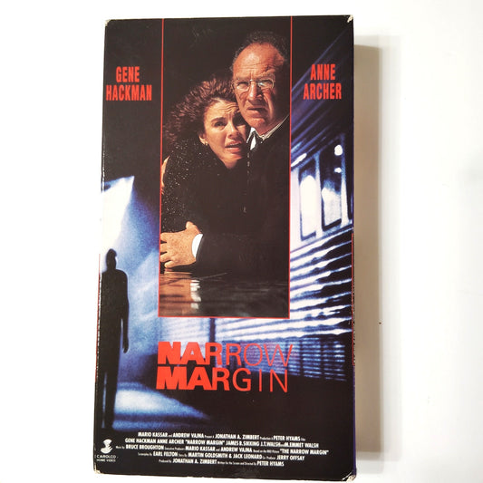 Narrow Margin VHS 1990 Gene Hackman Anne Archer Live Entertainment Thriller