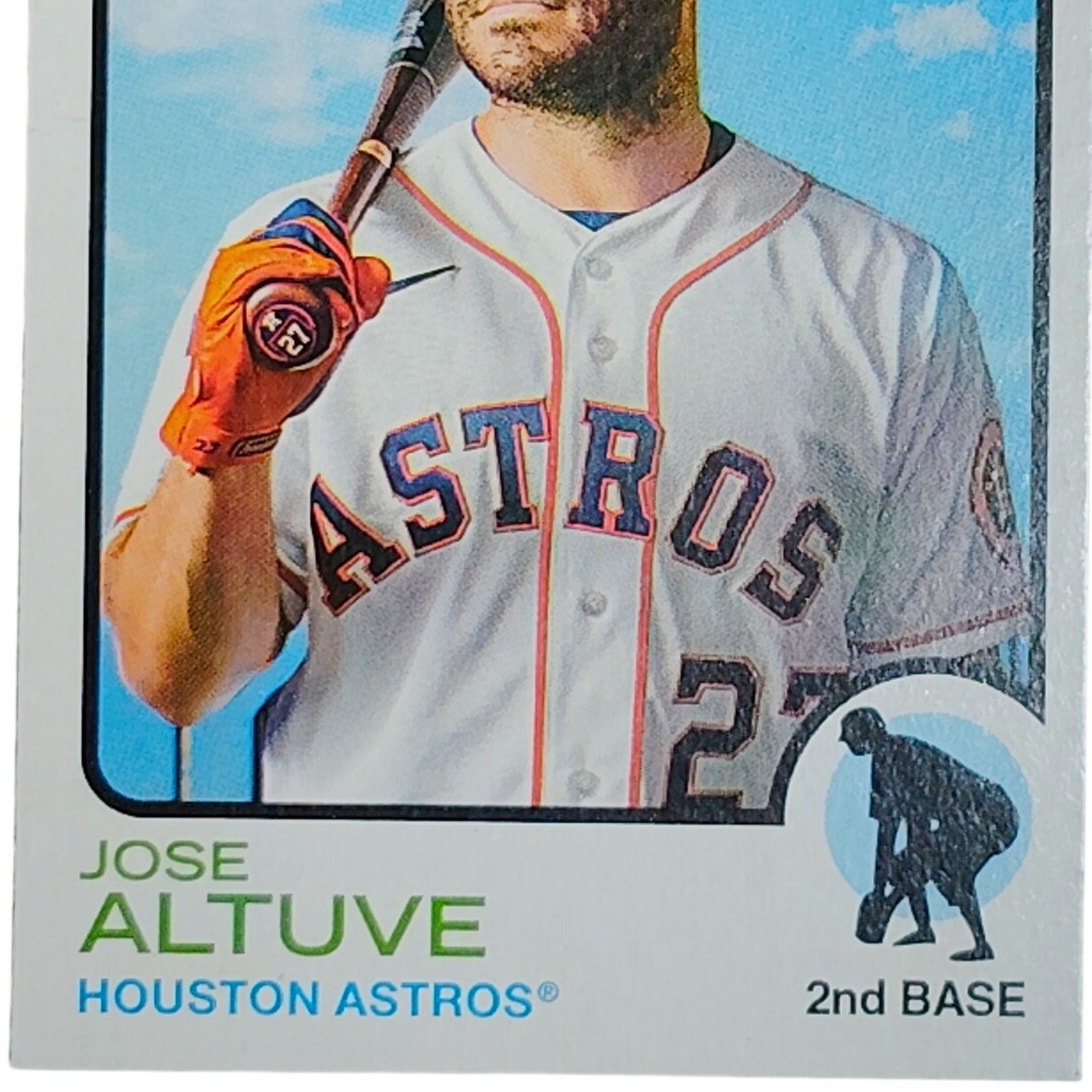 2022 Topps Heritage Jose Altuve 43 Houston Astros 2nd Base Baseball VG/EX