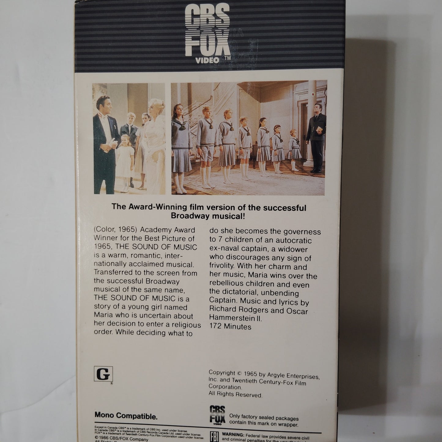The Sound of Music (1965) VHS 1986 2‑Tape Set Julie Andrews Christopher Plummer