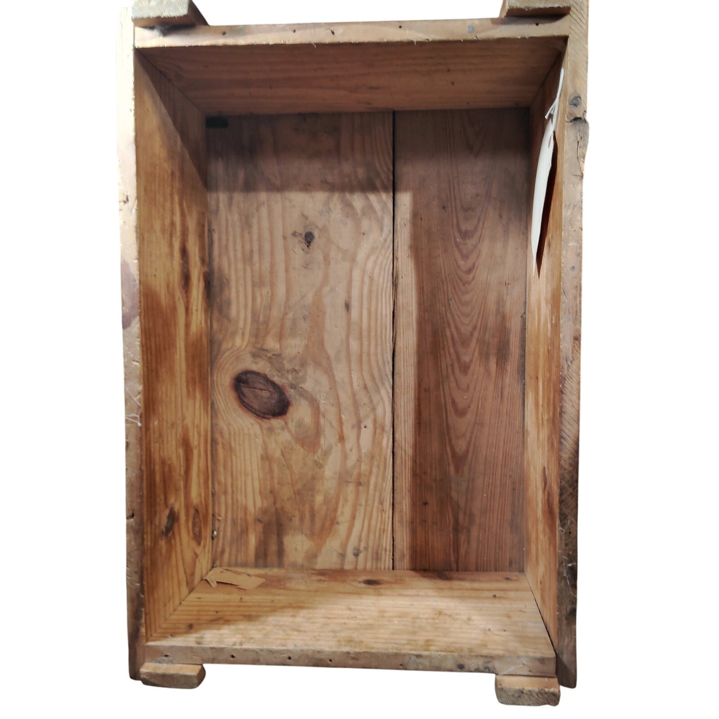 Military Surplus Wooden Storage Crate 27x18x11, Serviceable Condition, 1950s Era
