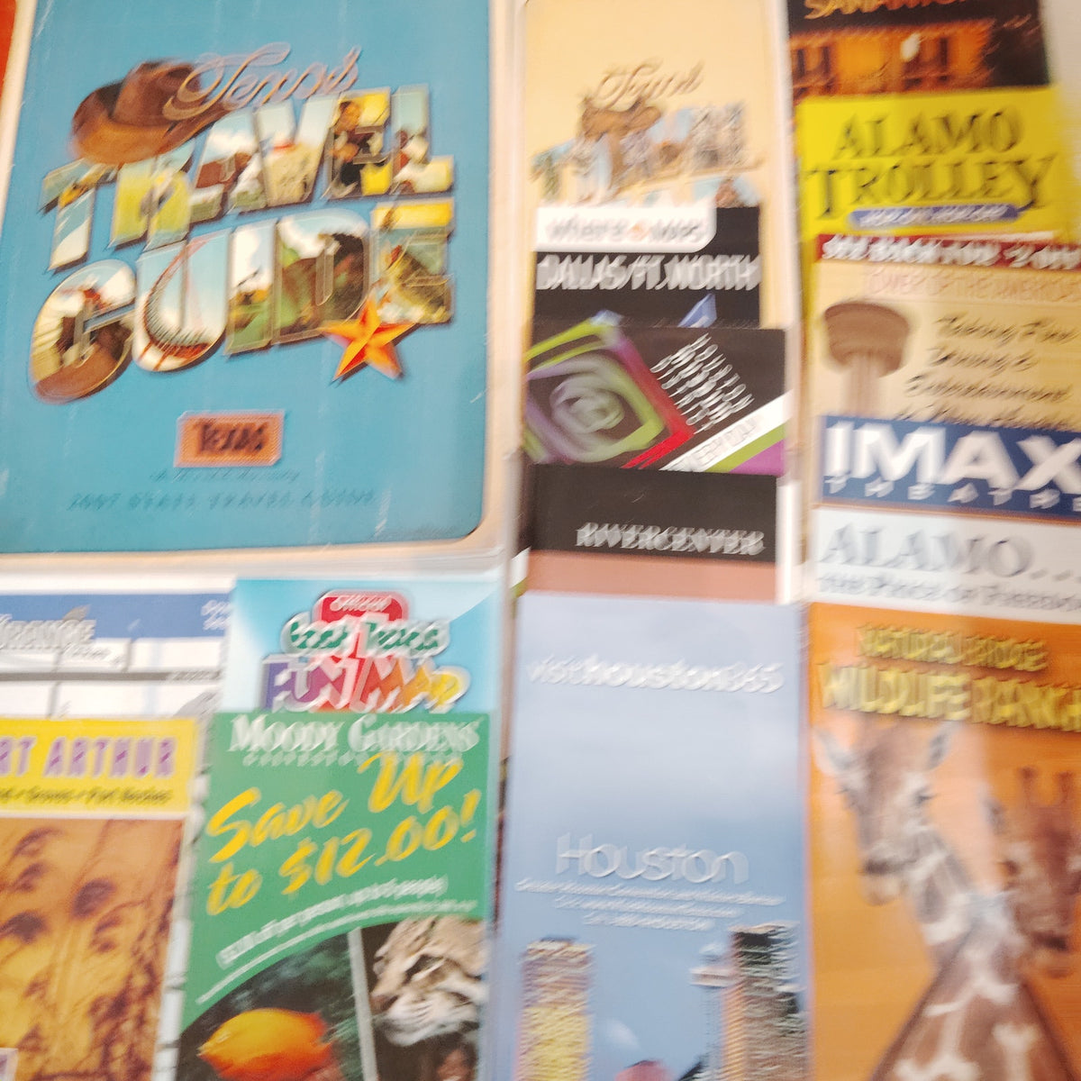 Vintage Texas Ephemera Lot - Travel Brochures, Postcards, Maps, Guides 2006/2007