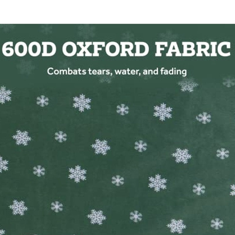 Zober X-Large Christmas Tree Storage Bag 65x15x30 Fits 9 Ft Tree, Zip w/ Handles