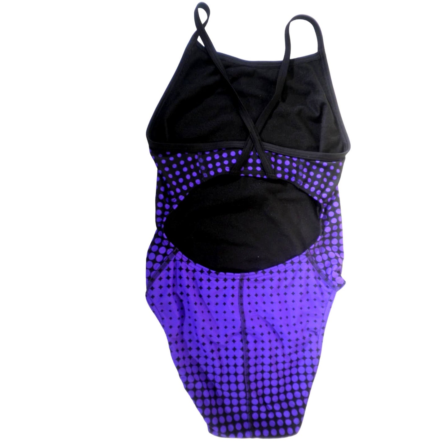 Sporti Molecule Thin Strap One Piece Swimsuit - Purple/Black, 32