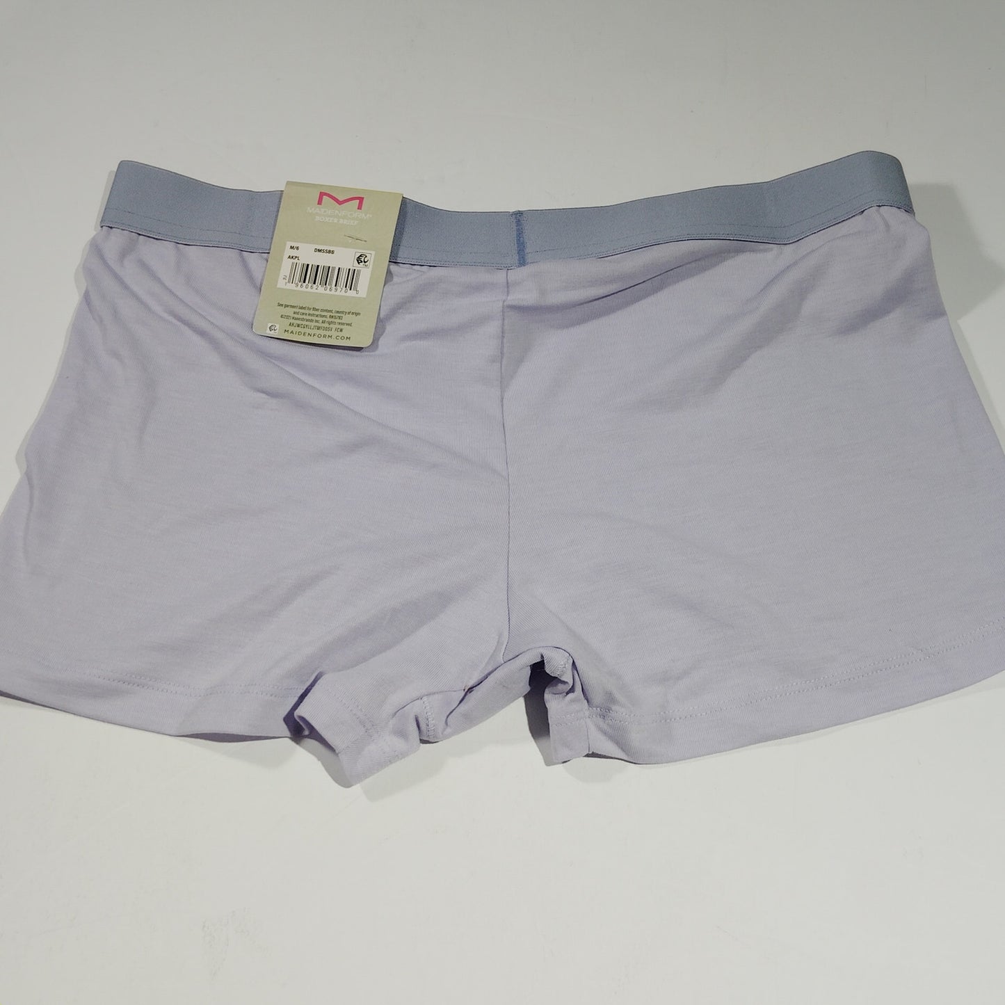 Maidenform Naturally Soft Boxer Brief – Urban Lilac/Silver Blue – Size 6/M