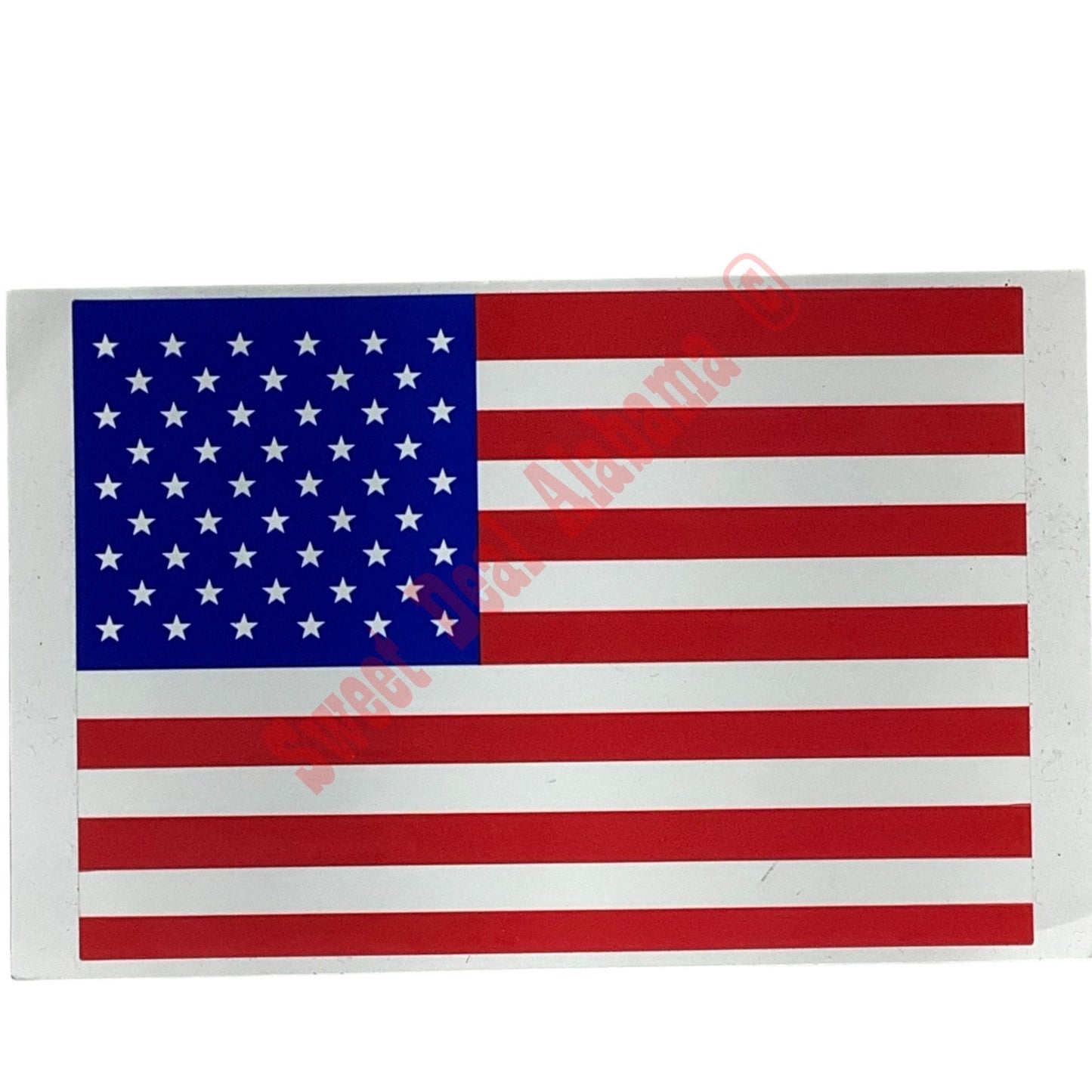 2 x U.S. Vinyl Flag Sticker Decals, 3" x 4.25", Great for Auto, Notebooks & More