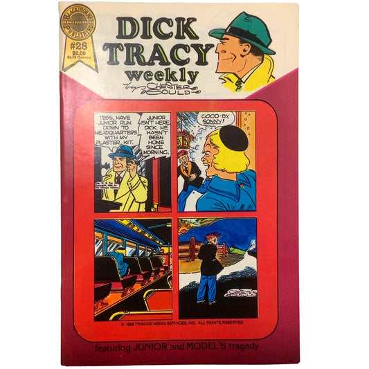 Dick Tracy Weekly #28 VF, Blackthorne Publishing Comic Book, January 1988