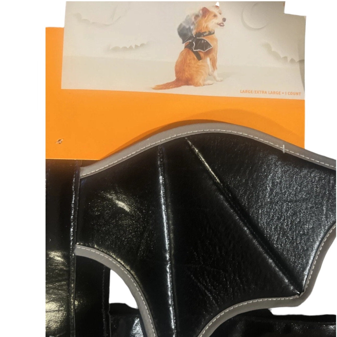 Title: Hyde & EEK! Boutique Reflective Bat Wings Rider Dog Costume – Size L/XL