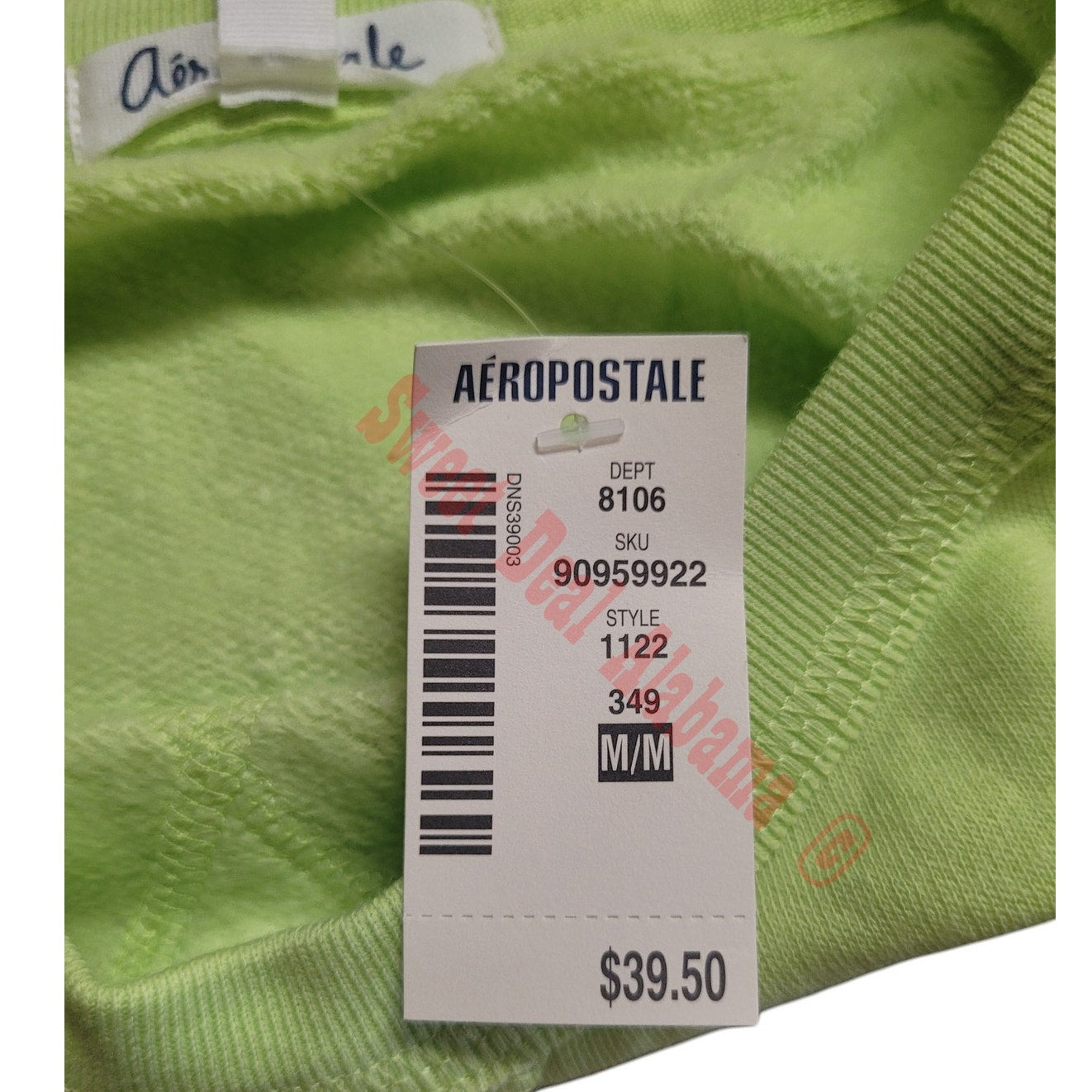 Aeropostale L/S Slightly Cropped, Studded Shoulders, Med. 34-36" Bust 19" Length