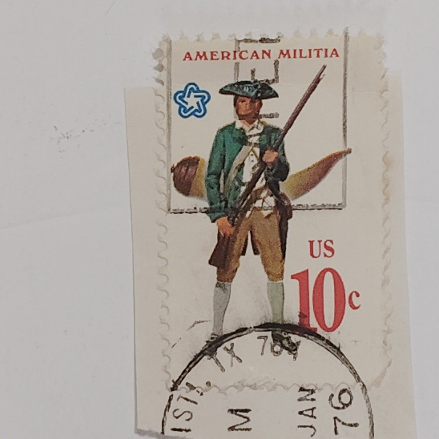 1975 Military Uniforms Stamps – 10¢ – Lot of 3 Used – Continental Army – USPS