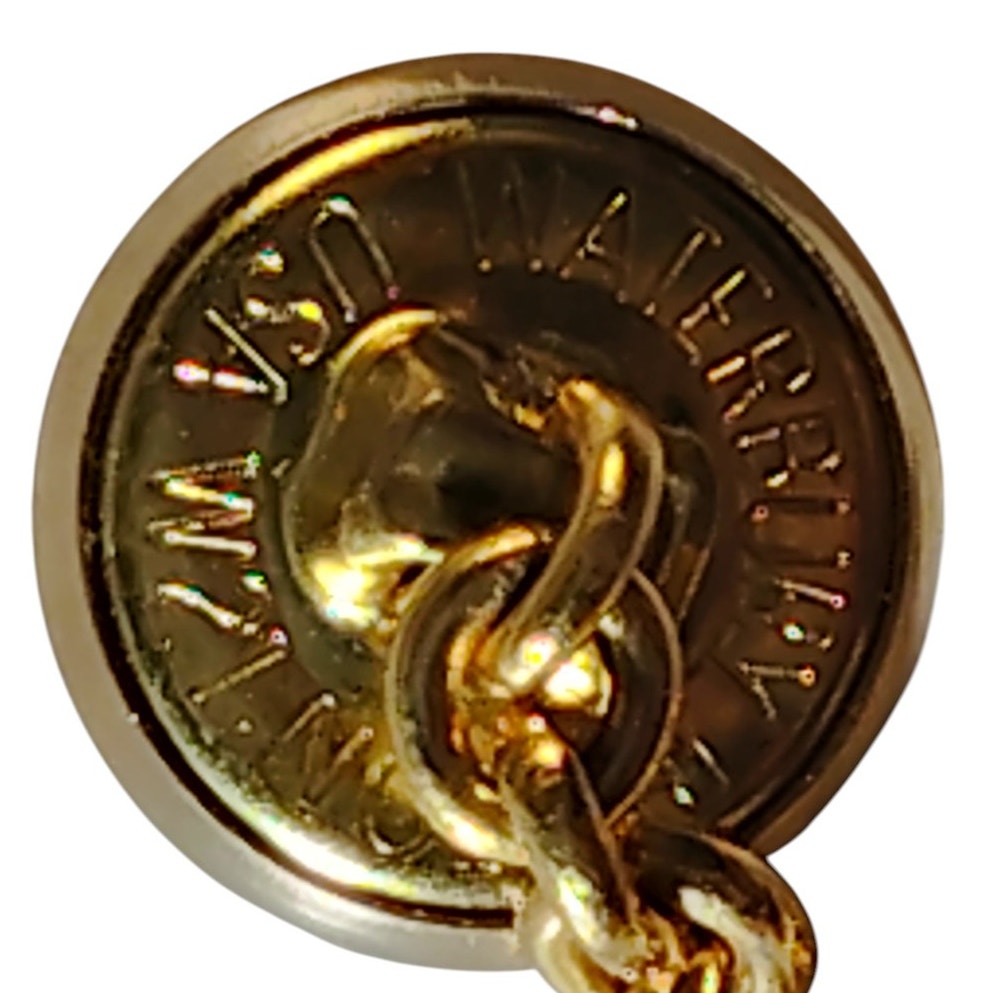 Navy Button Eye Backed, Linked Buttons, Size: 28 Ligne, Approx.. 5/8"D