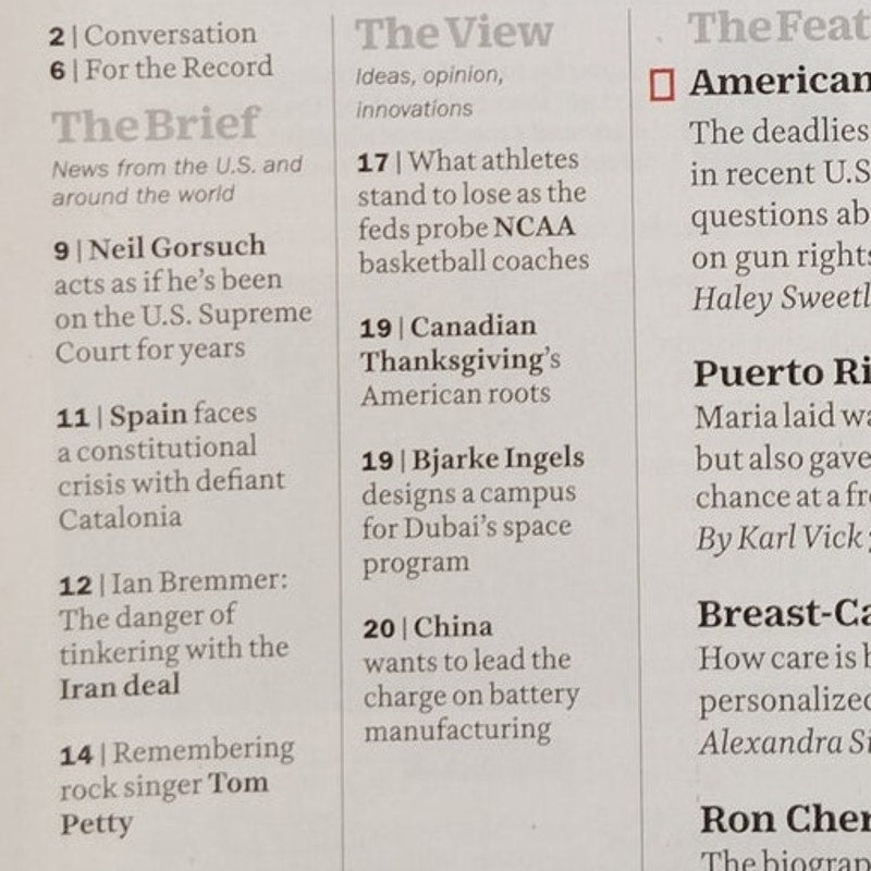 Time Magazine October 16 2017 America's Nightmare Las Vegas Back Issue