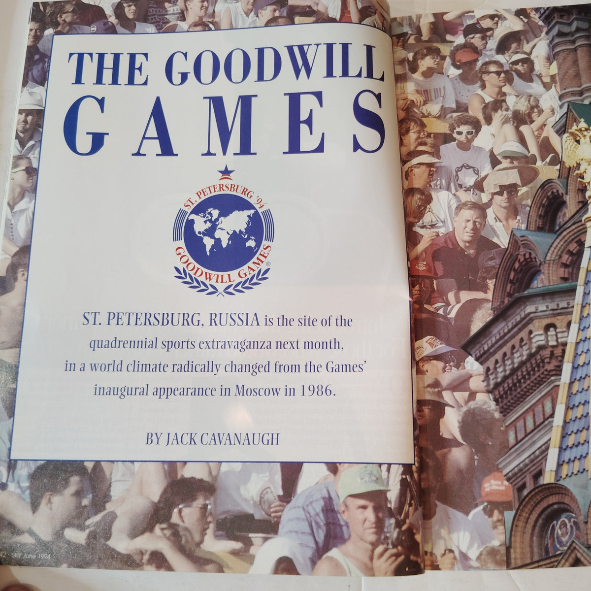 Delta SKY Magazine - June 1994 - The 1994 Goodwill Games & Ted Turner
