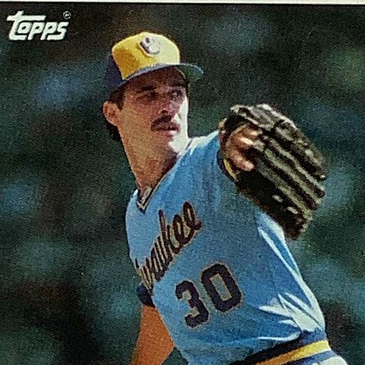 Moose Haas, Milwaukee Brewers, MLB, 1985 Topps Card 151, EX/NM