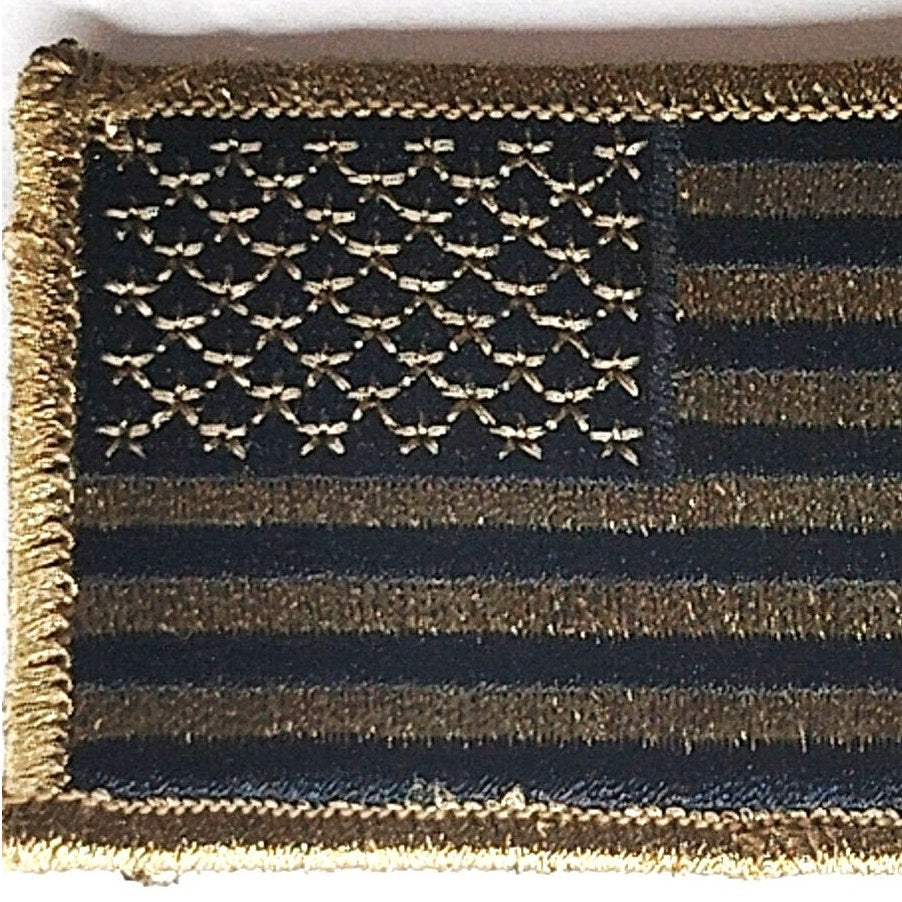 US Flag  Patch Subdued OCP Hook Backing 3‑1/8" × 1‑7/8"