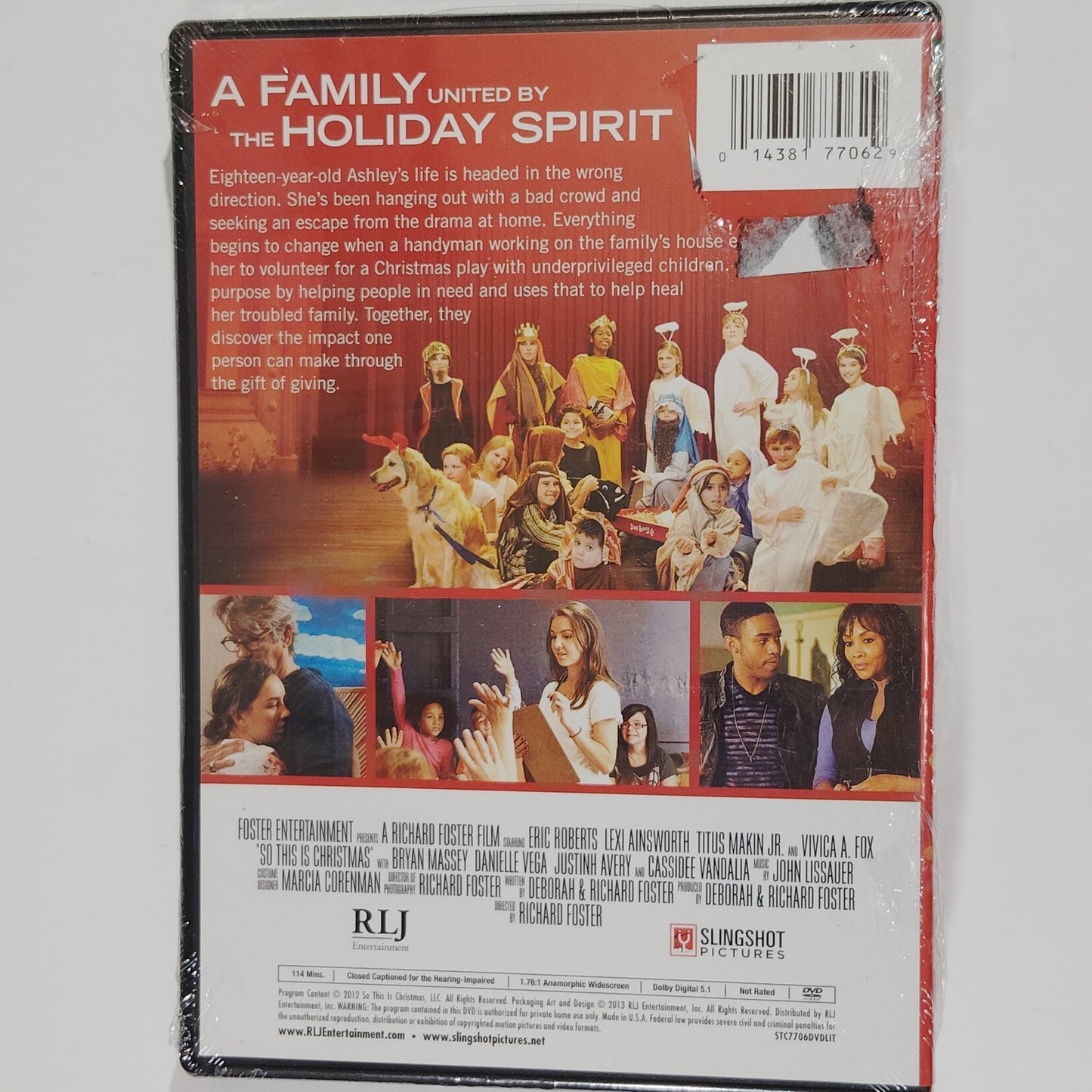So This Is Christmas (DVD 2013) Holiday Drama Featuring Eric Roberts, Vivica Fox
