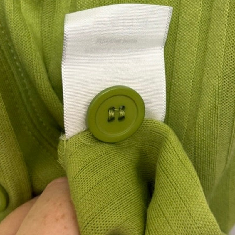 VTG Roaman's Green Ribbed Knit 3PC M Set - Cardigan, Tank & Elastic Waist Pants
