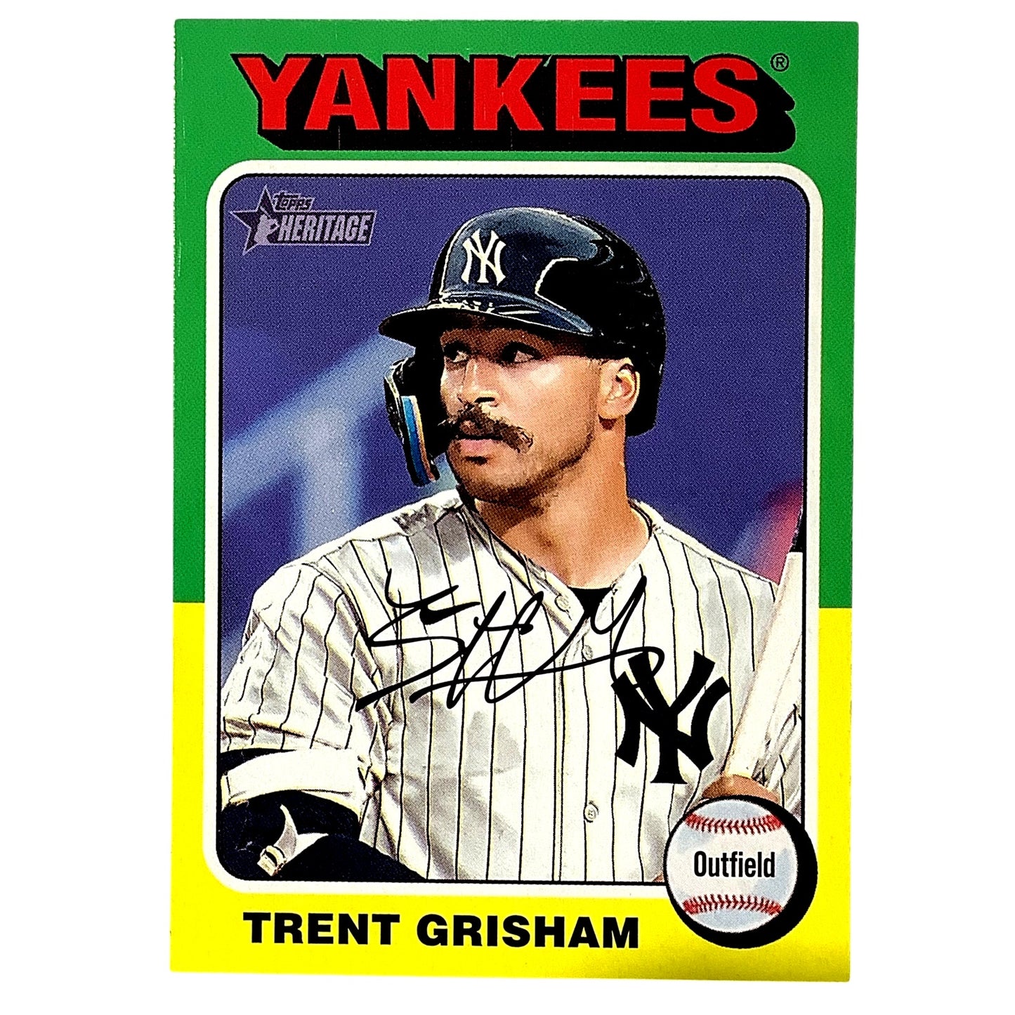 2024 Topps Heritage - Trent Grisham, New York Yankees OF, Card #252, NM+