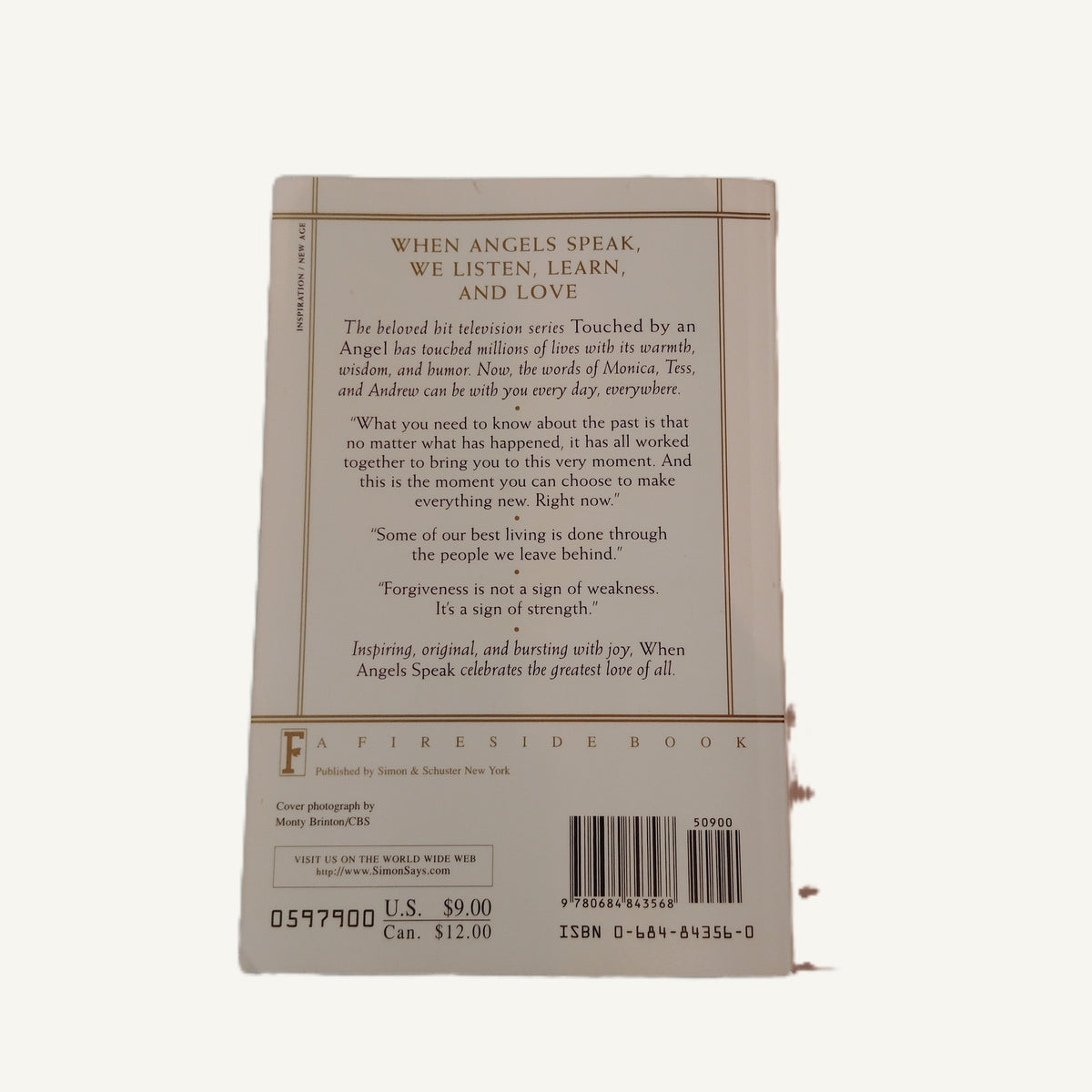 When Angels Speak: Inspiration From Touched By An Angel - 1997 Paperback