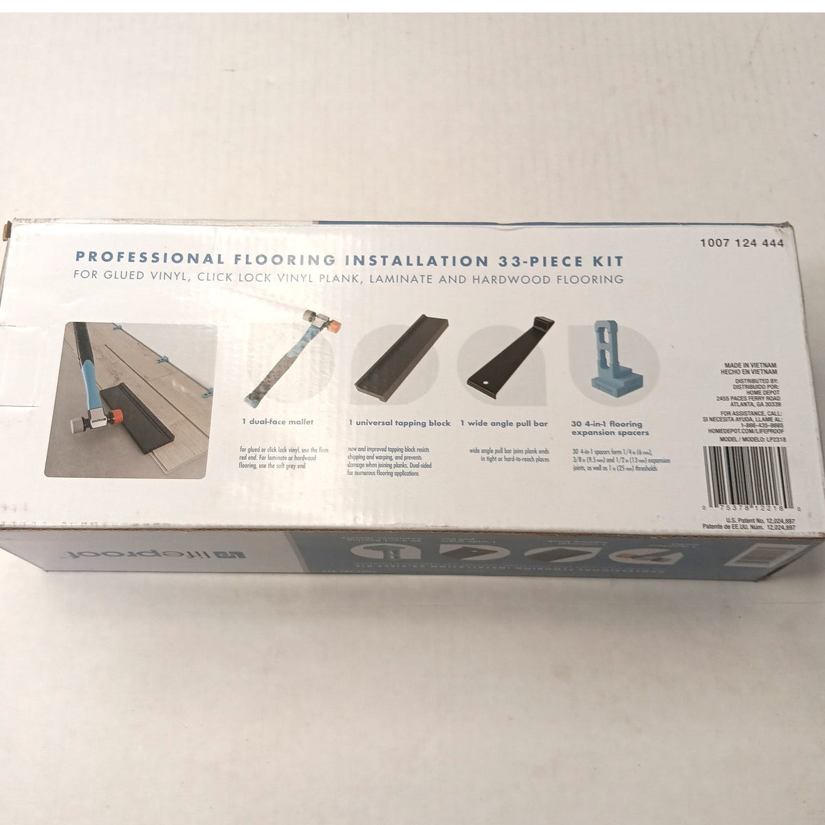 LifeProof Pro Flooring Installation Kit 33-Piece LP2318 Blue/Black Tool Set