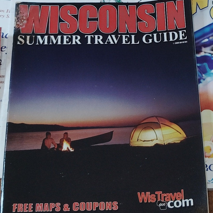 Wisconsin Travel Guides & Brochures Ephemera Lot- 2005 Vintage Paper Memorabilia