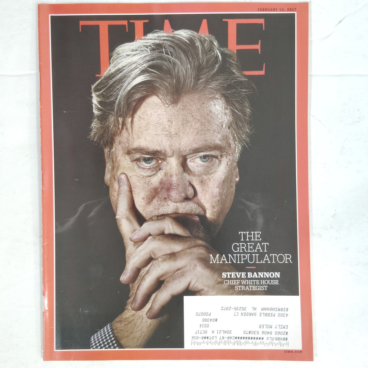 TIME Magazine February 13 2017 Steve Bannon Great Manipulator Vol 189 No 5