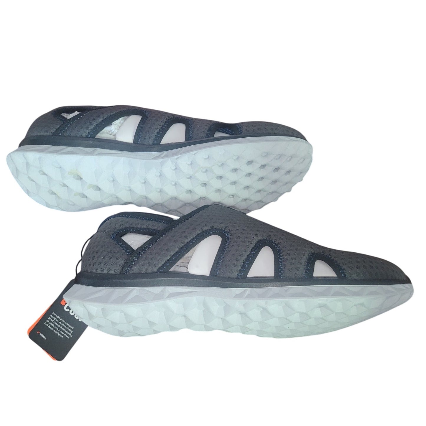 BASS OUTDOOR Men's HEX MESH Vent Hiking Shoe, Asphalt, 9.5 (LW Trail Grip, NIB)