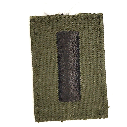 USAF First Lieutenant 1LT O‑2 Rank Patch Subdued ODG 1‑5/8" × 1‑1/8" TE Vintage