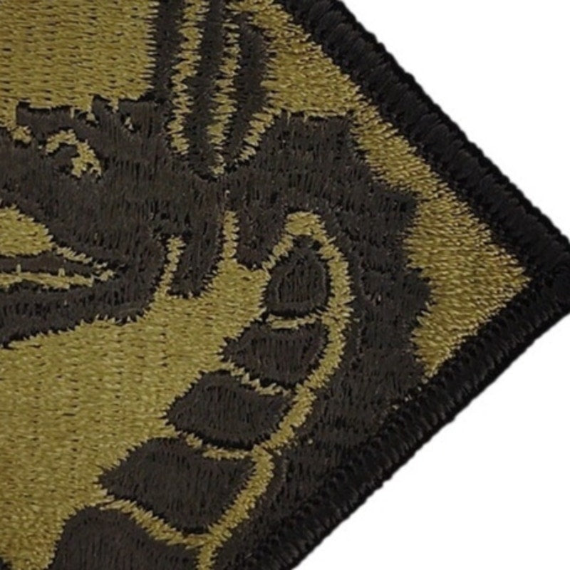 US Army 18th Airborne Corps Embroidered Subdued Dragon 3‑1/8" × 3‑1/8" Sew‑On