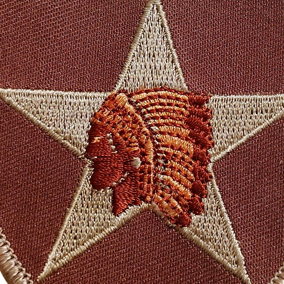 U.S. Army 2nd Infantry Division Patch – Brown/Tan – 3‑1/4" × 2‑7/8"