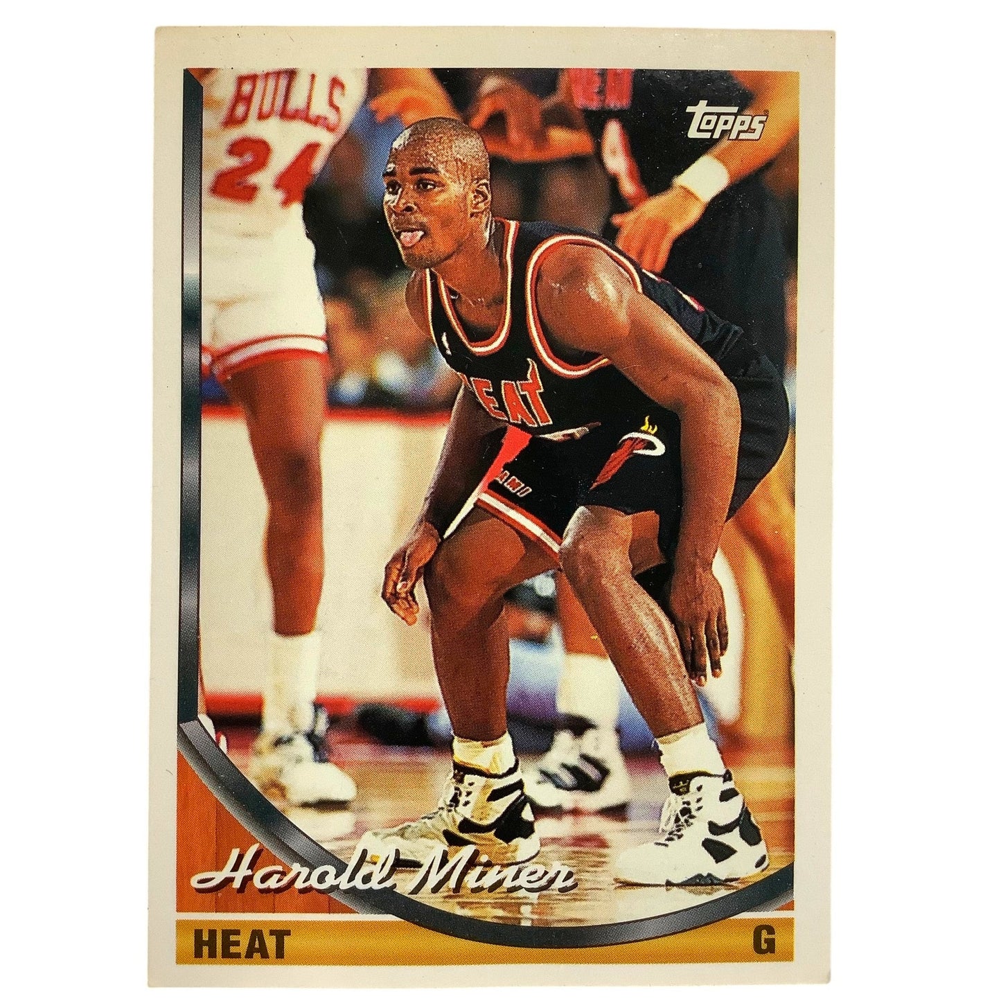 Harold Miner, Miami Heat, 1993 Topps Collector's Card 246, EXC