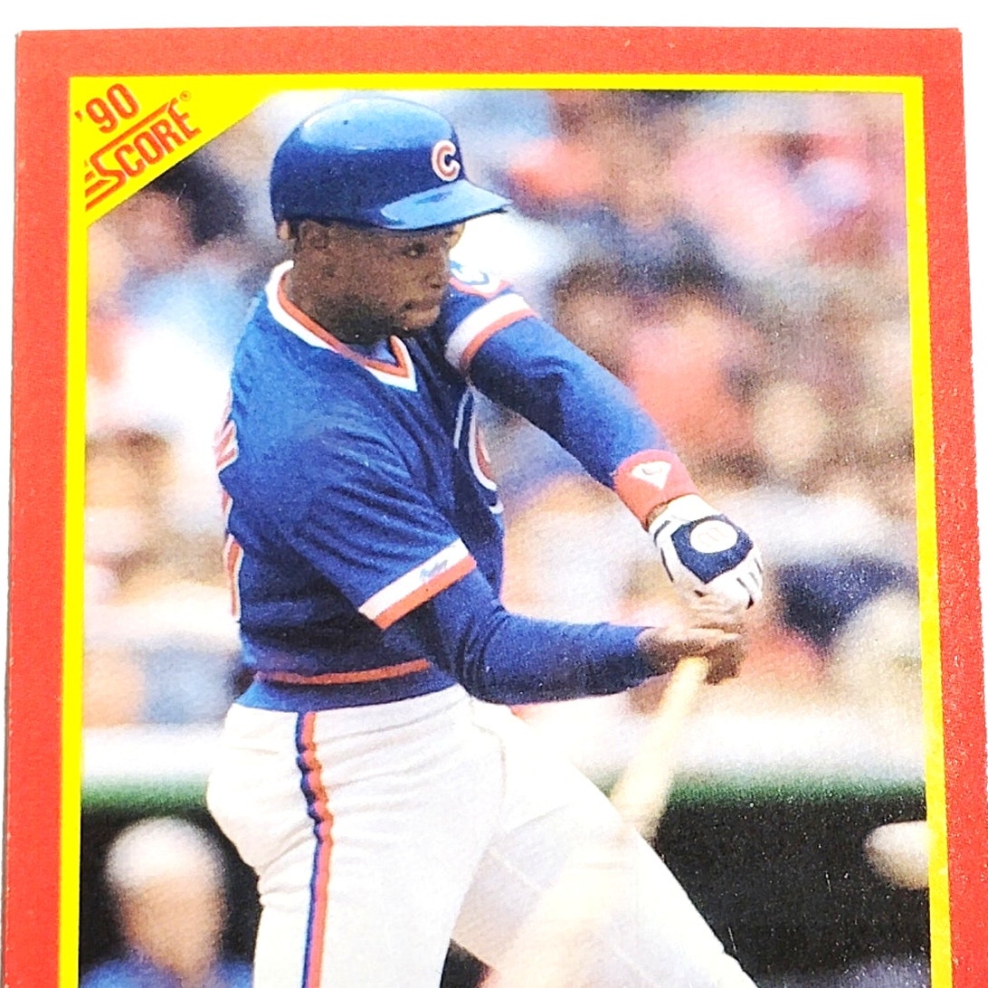 1990 Score Jerome Walton #229 Chicago Cubs Center Fielder Rookie MLB EX
