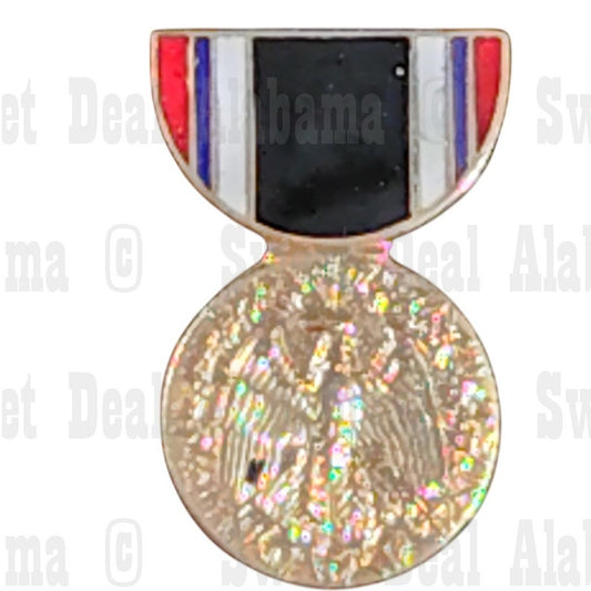Prisoner of War POW Medal Mini Hat, Vest, Lapel Collectors Pin 1-1/8"H x 11/16"W