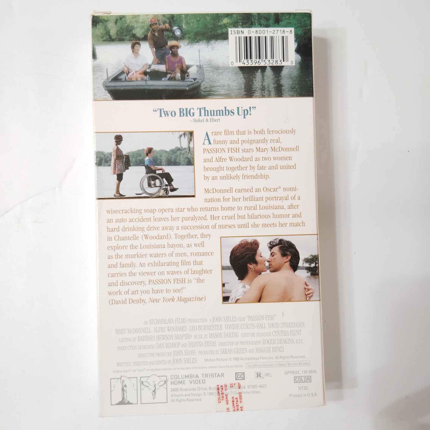 Passion Fish VHS 1993 Mary McDonnell Alfre Woodard Drama