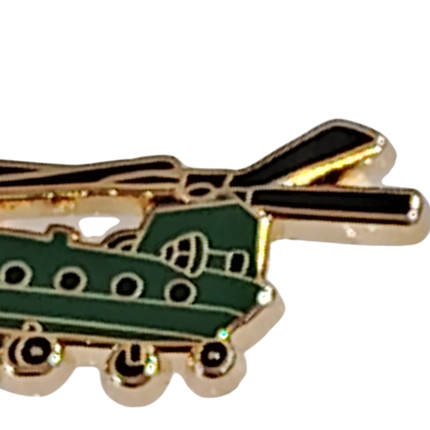 CH-47 Chinook Hat Lapel Brooch Pin - Heavy Lift Helicopter 1-1/4"W x 1/2"H