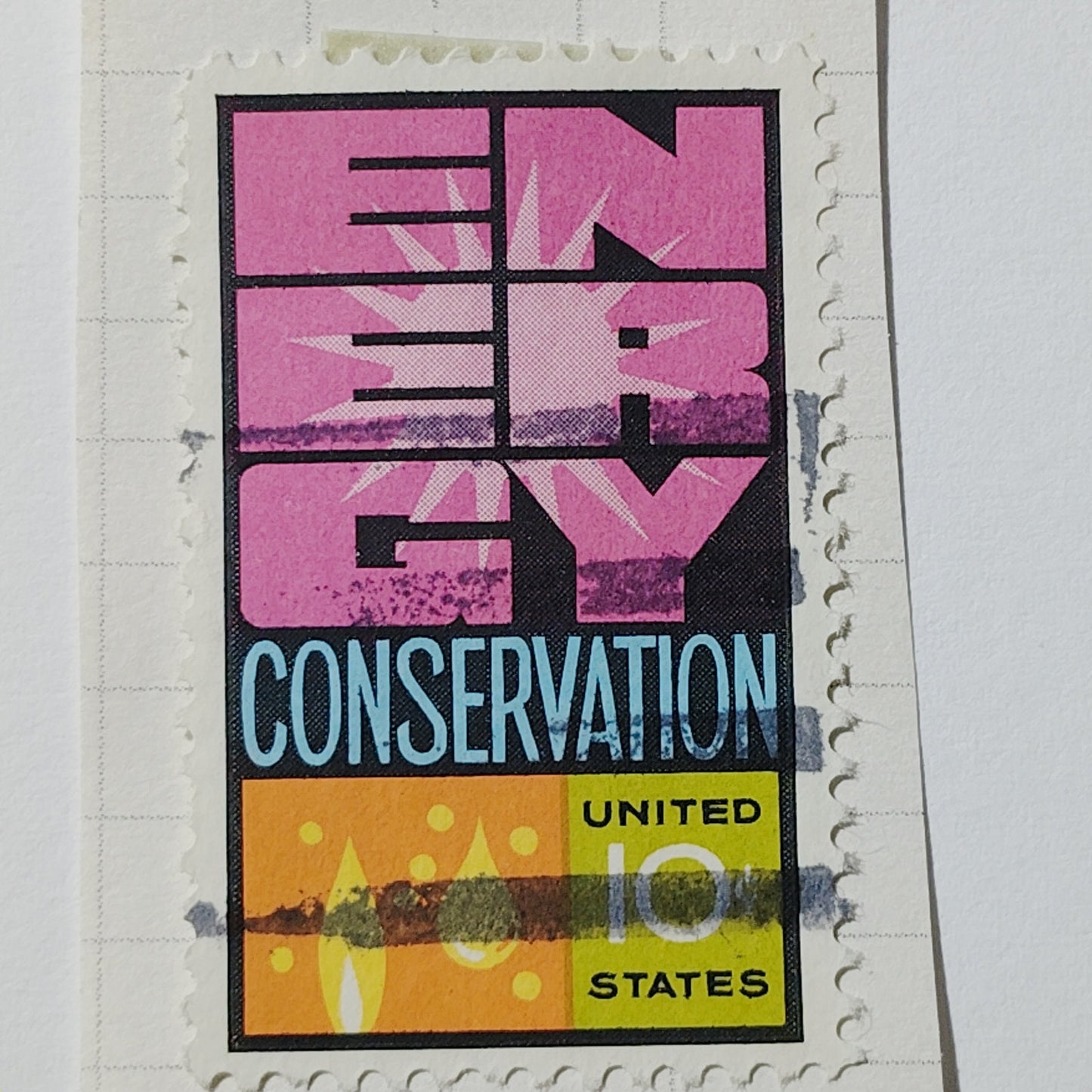 1974 U.S. 10¢ “Energy Conservation” Stamp – Scott 1547 – Used