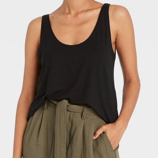 A New Day Women’s Tank Shirt – Black – Size 1XL – Sleeveless – Casual