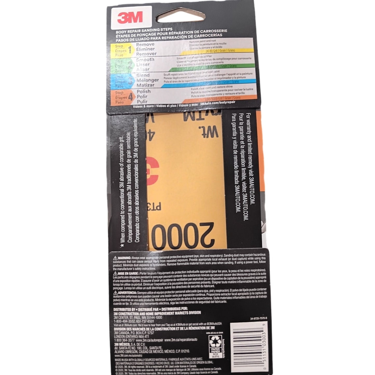 3M Wetordry Automotive Sandpaper – 2000 Grit, 10 Sheets (2-Pack)