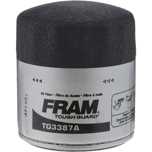 FRAM TG3387A Tough Guard Oil Filter – SureGrip, 15K‑Mile Protection