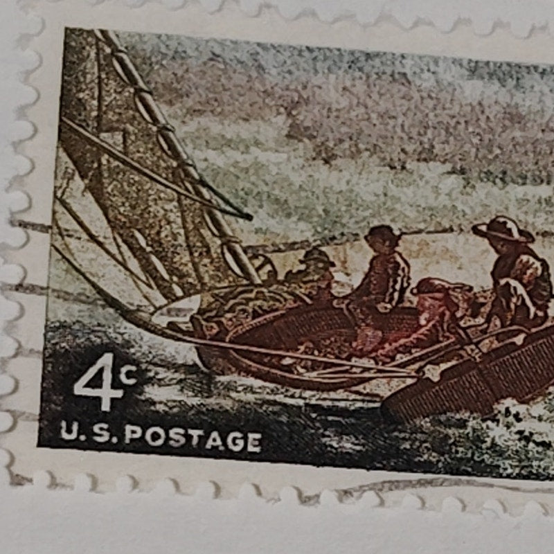 1962 Scott #1205 – 4¢ Winslow Homer / Breezing Up – Canceled