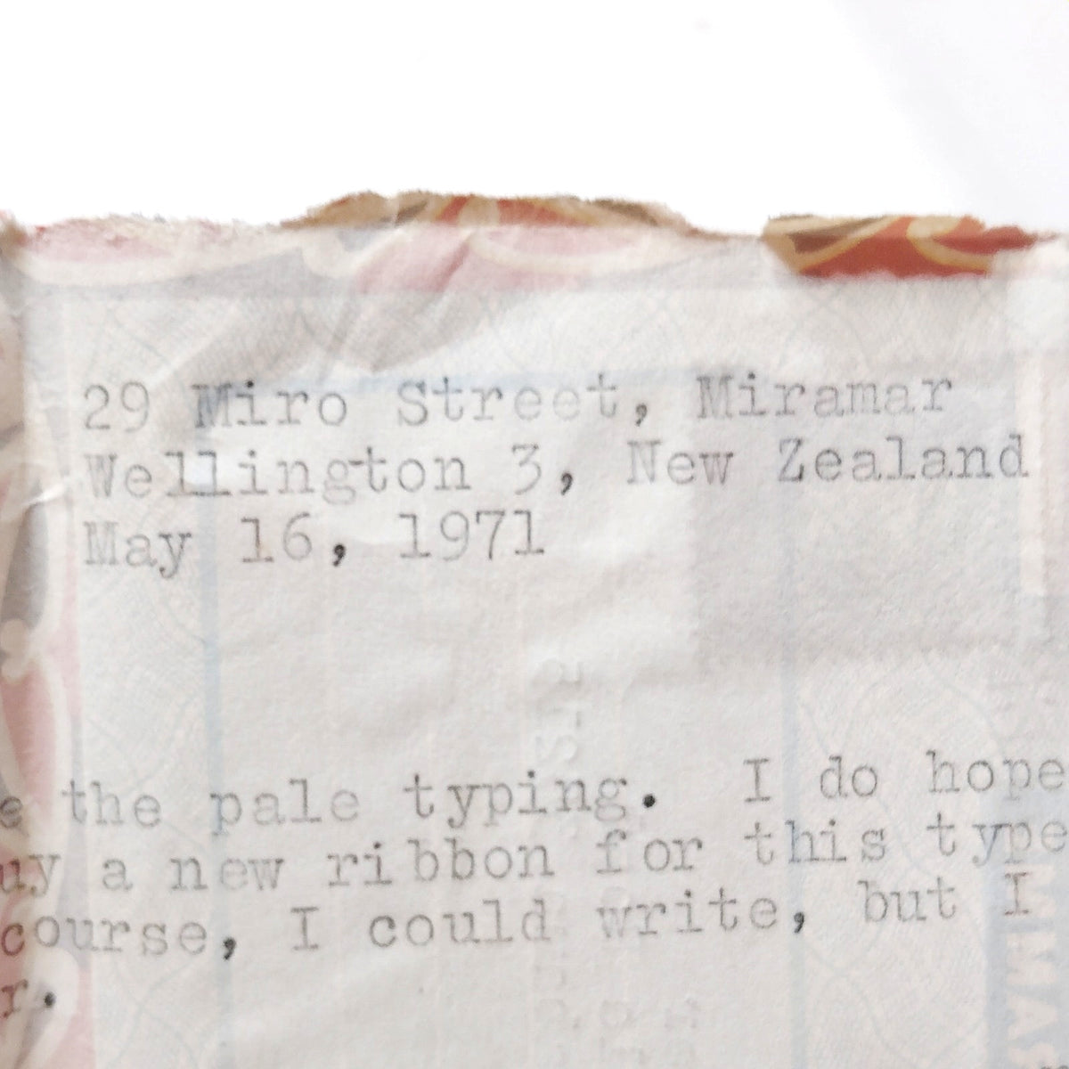 1971 New Zealand Aerogramme Cover Puriri Moth 4c Stamps Wellington to USA